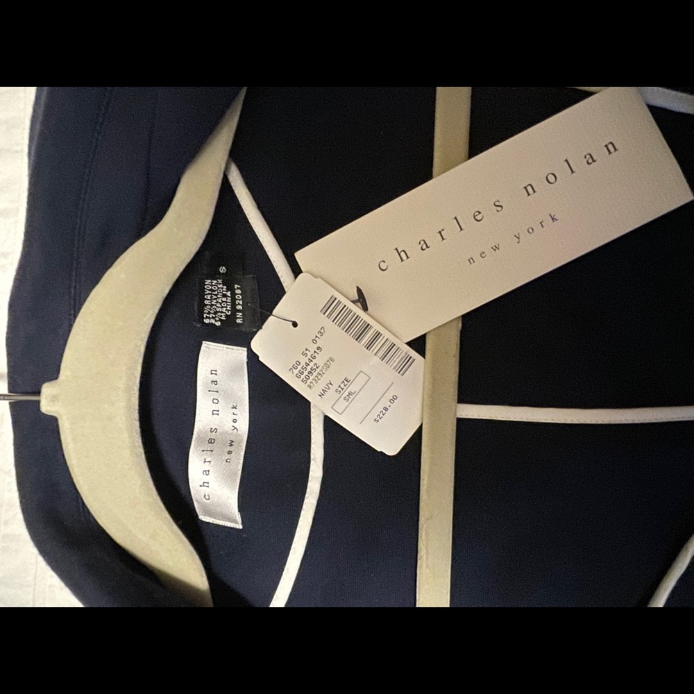 Brand new Charles Nolan Navy Blazer